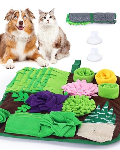 CiyvoLyeen Snuffle Mat for Dogs and Cats Succulent Small Pets Treat Toy Dog...