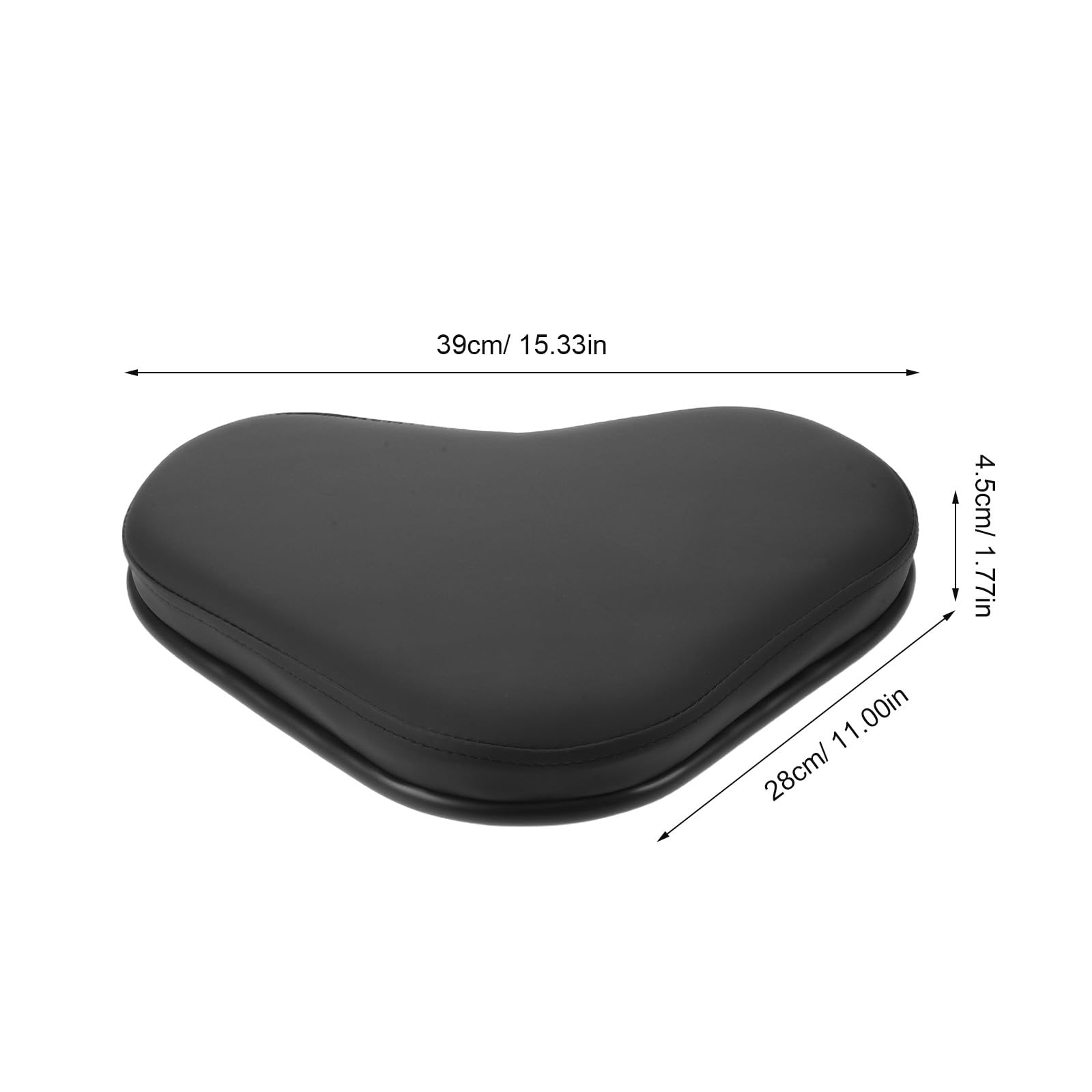 Cuscino per sedile in PU per vogatore, cuscinetto di ricambio per cyclette, comodo cuscinetto per attrezzatura da vogatore indoor, 15x11x1,8 pollici