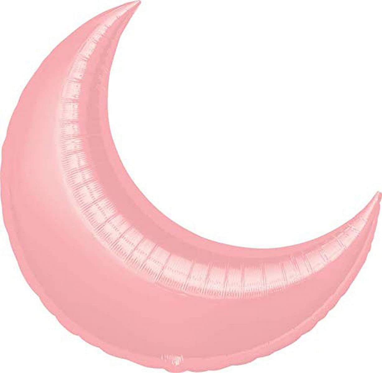 Wanna Party Foil 26" Pastel Pink Crescent Moon Shape Balloon,Helium Balloons For Birthday Decorations,1 Count