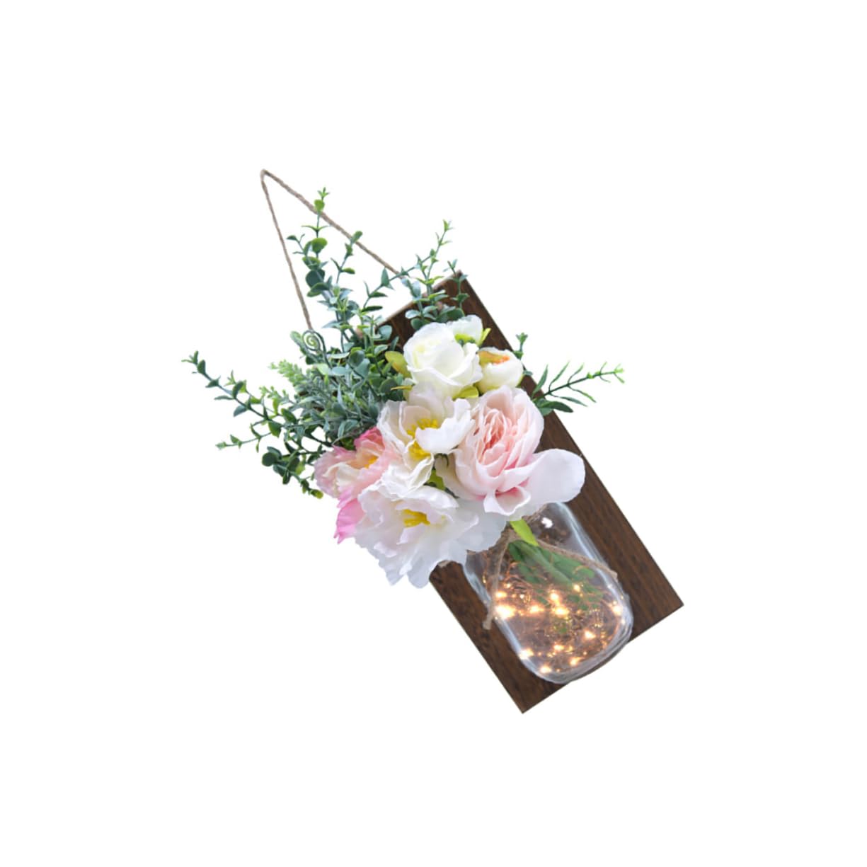 Healifty 1Pc Chic Vintage Wall Lamp with Simulation Flower Design Decorative LED Light Fixture for Bedroom and Restaurant Stylish Home Decor
