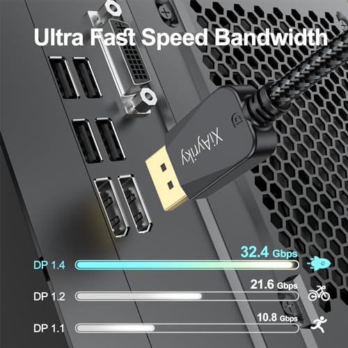 Cable DisplayPort 8K de 10 pies en pack de 10 para diseñar y jugar sin interrupciones 6