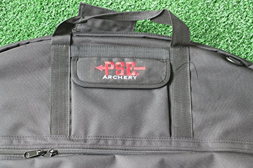 E5E10 37" Compound Bow Bag Oxford Archery Hunting Arrow Carry Case With Pockets Adjustable Strap Bow For Quiver Hunter Outdoor (Black) #TOP3