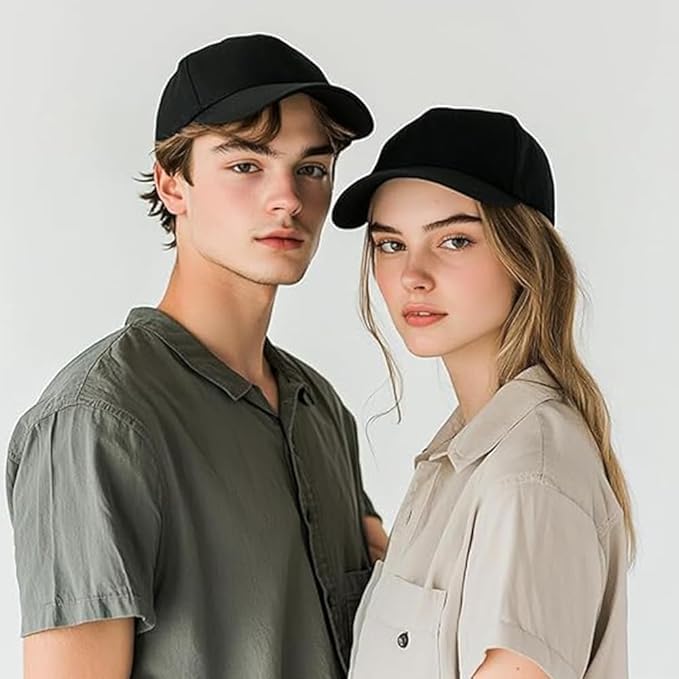 Image of 5-Panel Baseball Cap for Workouts, Hiking, Outdoor Sports, Customizable DIY Design, All-Season Comfort Fit, Adjustable