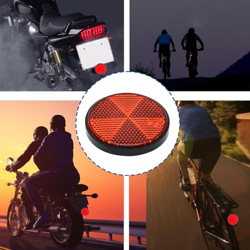 Image of Surf turtle Universal Reflector 6PCS Plastic Screw Mount Reflective Warning Reflectors Apply to Motorcycle Scooter Mopeds