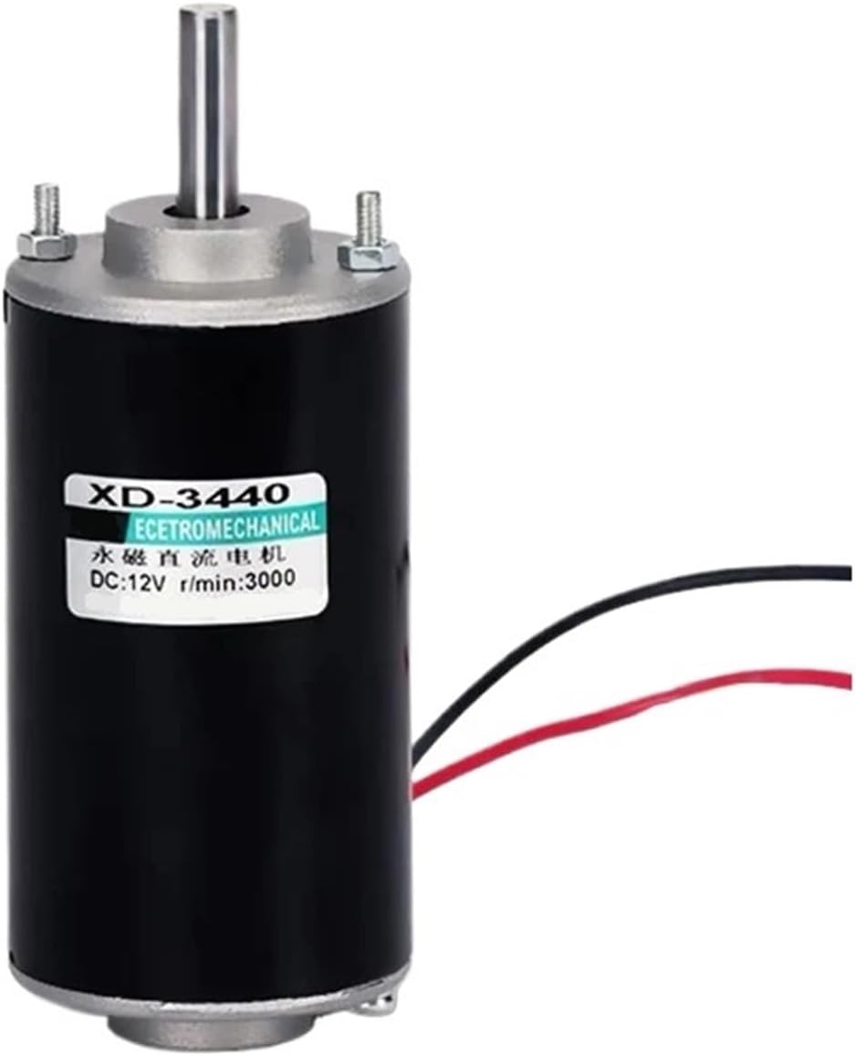 1 Pcs XD-3440 12V 24V 50W DC High Speed Motor Can Adjust Speed CW CCW High Torque Suitable for Mower Micro Motor(Set 2_24V6000RPM)
