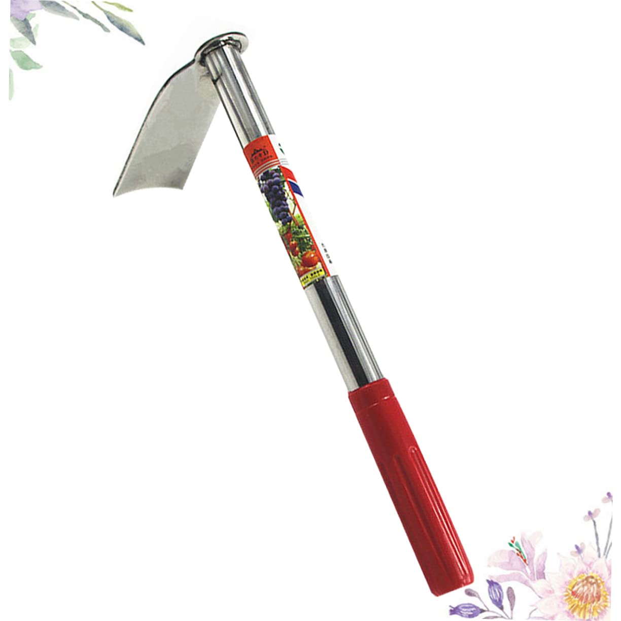 Kisangel 2 Piezas Accesorios de jardín horca azada de Mano Herramienta de jardín Pala Rastrillo farmina Accesorios para motoazada ferramentas azada de jardín pequeña azada de Acero Rojo