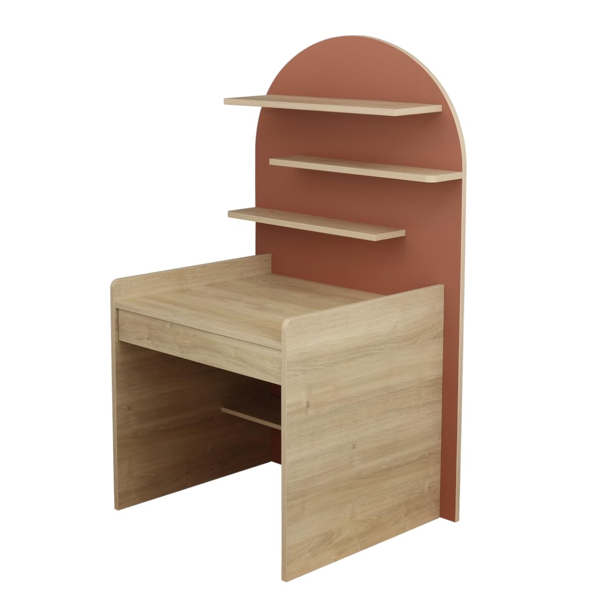 Sauthon Commode à Langer évolutive en Bureau - décor Bois chêne sépia Forme Arche