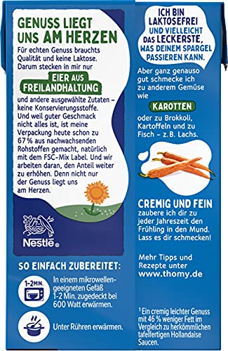 THOMY Les Sauces Hollandaise Laktosefrei, 250ml Combiblock, 12er Pack (12x250ml)