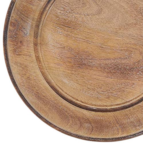 Platos Decorativos de Madera Natural Mango 13 pulg. Set x4 miniatura 3