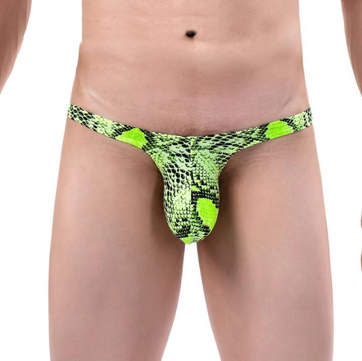 Men's Low Waist Leopard Underwear Briefs Triangle Panties3