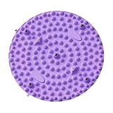 FewNvWa Tappetino Massaggiante per Piedi, Tappetino Da Gioco Massaggiante, Tappetino Da Bagno, Tappetino per Agopressione per Palestra, Bagno, Giardino, Cucin, Tondo Viola