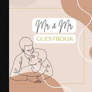 Mr & Mr Wedding GuestBook: with Wishes & Advices and Polaroid Pages for Memories | Gay Wedding in Style