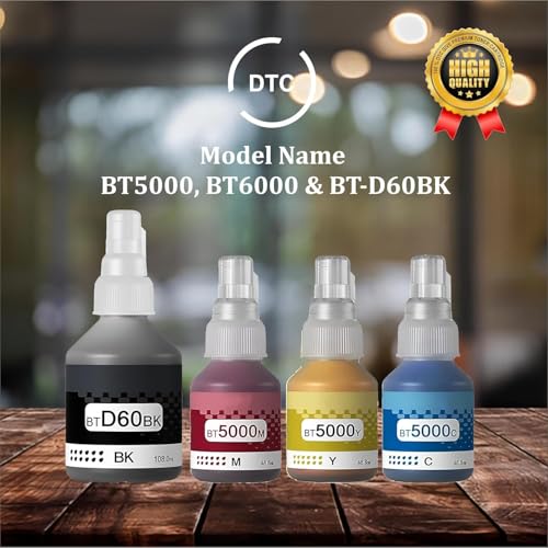 Image of Duplex DTC Ink Compatible for Brother BT6000Bk / BT5000 DCP T310, T300, T510, T500, T910, T710, T400W, T450W, T300W, T800W, T700, T810 Printer (BT5000 Ink Set)