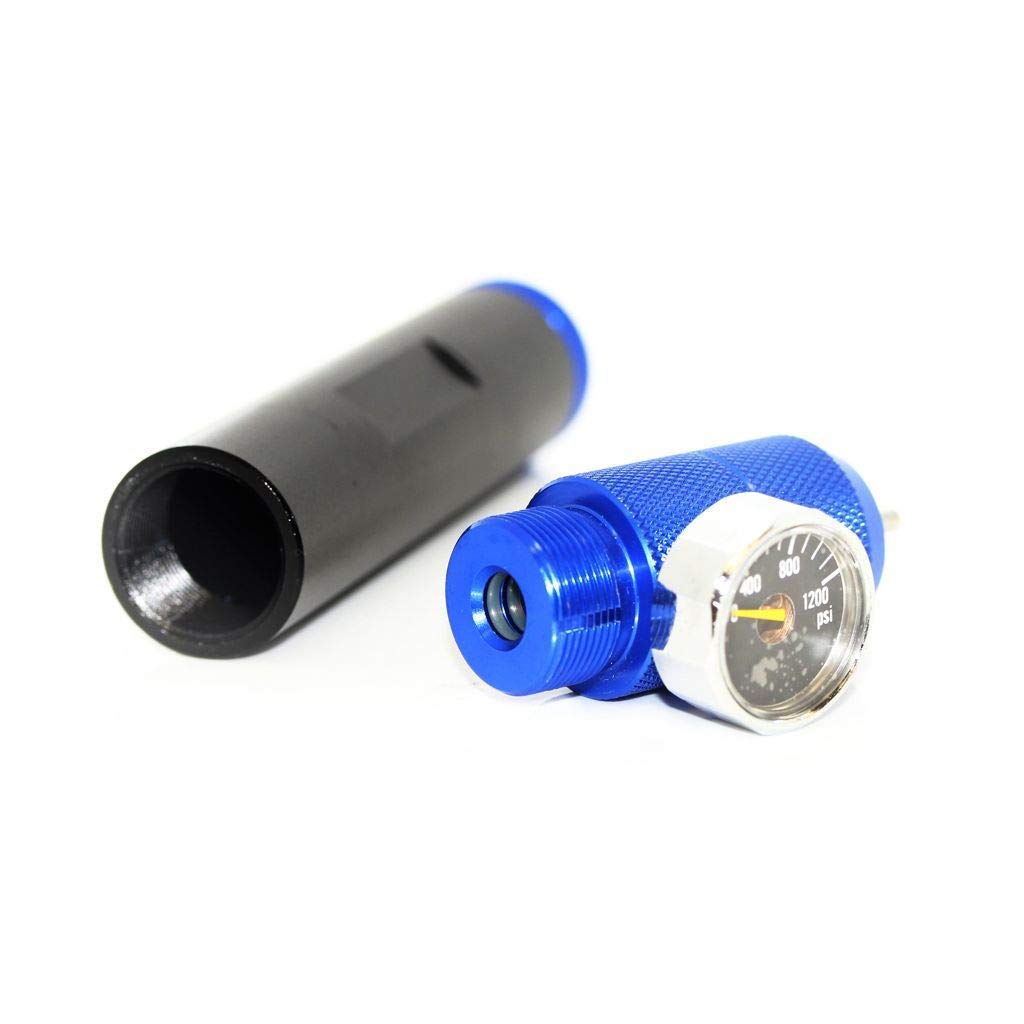 Generica Airsoft Spare Parts Army Force 12g Chargeur Co2 Adaptateur Portable with Readout