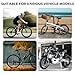 1 Pair of Bike Foot Pegs, Aluminium Alloy Non-Slip Bike Pegs for Folding Bike and Mountain Bike Durable