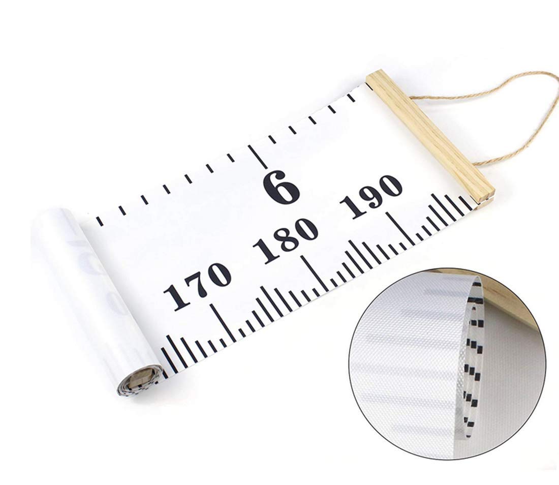Repuhand Kids Growth Chart Portable Roll-up Children's Height Hanging Measure Chart Wall Decor for Kids Bedroom Nursery 79"x7.9" - Image 2
