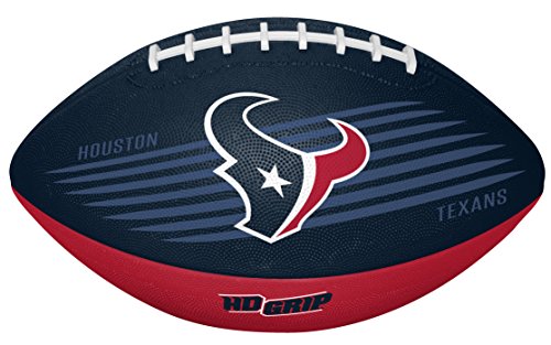 houston texans football - Rawlings NFL Downfield Youth Size Football with 5X HD Grip, Houston Texans