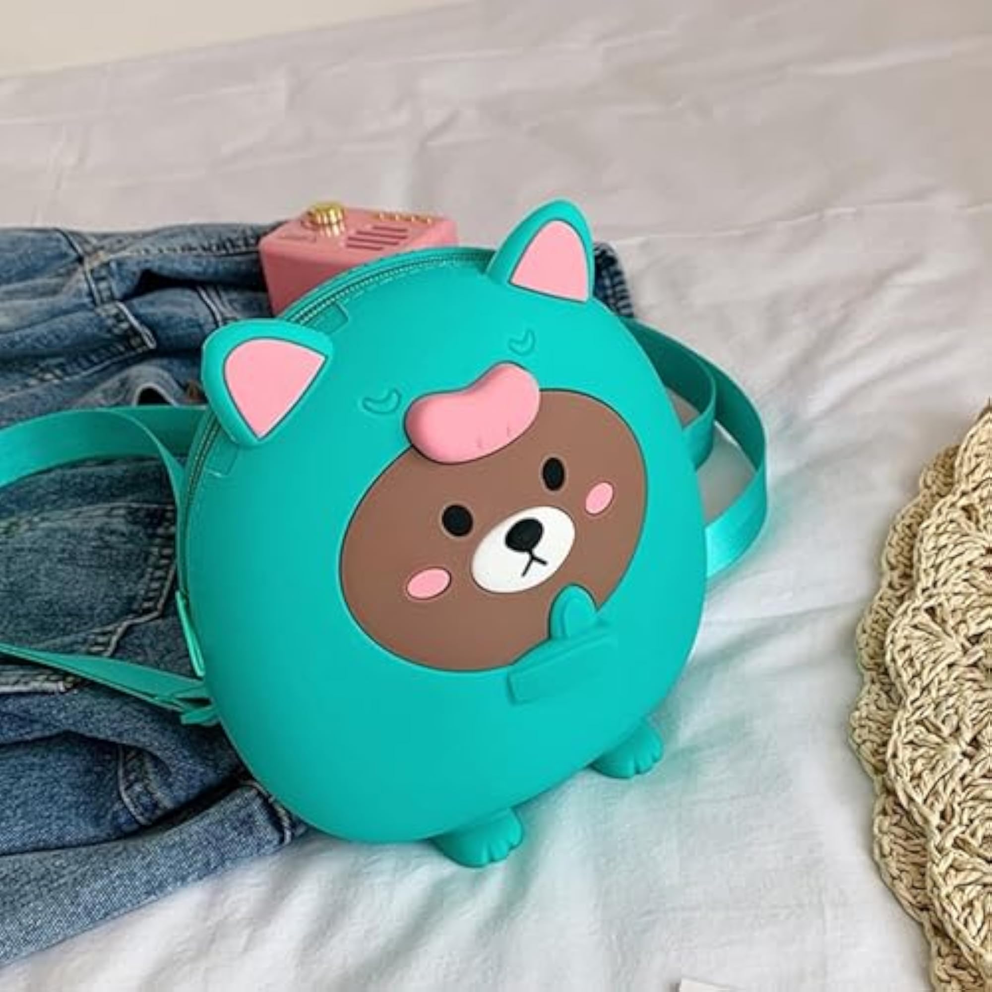 Cartoon 2-In-1 Sling and Backpack for Girls