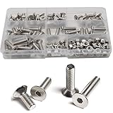 Flat Hex Socket Head Cap Screws Metric Thread Hexagon Allen Head Drive Countersunk Machine Bolts...