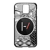samsung galaxy s5 black screen blue light Hard plastic twenty one pilot logo for Samsung Galaxy S4 Black Case Cover(Samsung Galaxy S5 Black)