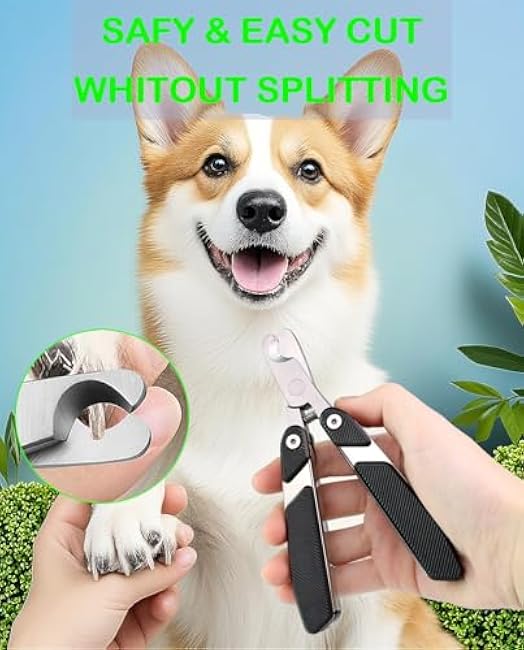 Dog Nail Clippers with Foldable Design Cat Nail Trimmer-DowMWlkC
