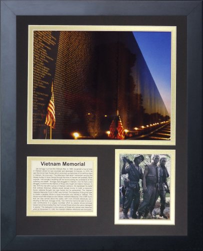 Legends Never Die "Vietnam Veterans Memorial Foto enmarcada Collage, 11 x 14