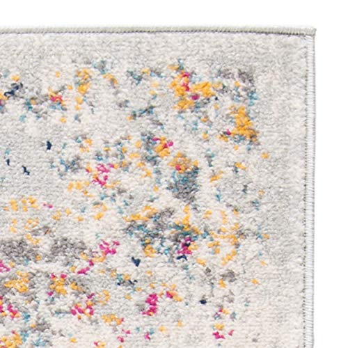 Safavieh Madison Collection Runner Rug - 2'3" X 6', Grey & Gold, Boho Chic Distressed Design, Non-Shedding & Easy Care, Ideal For High Traffic Areas In Living Room, Bedroom (Mad611F) #TOP6