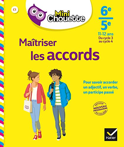 Télécharger Mini Chouette Maîtriser les accords 6e/ 5e: cahier de soutien en français (cycle 3 vers cycle 4) Livre PDF Gratuit