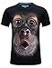 Produktbild Angcoco Men's Short Sleeve 3D Digital Print Slim Fit T Shirts - Chimpanzee
