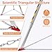 TRSMIMA Confined Space Tripod Kit - Heavy Duty Rescue Tripod Lifting Hoist 1200LBS Winch| 7'Adjustable Legs| 98' Cable Portable Tripod Kit| 32.8' Fall Protection| 4.4-7.02ft Working Height