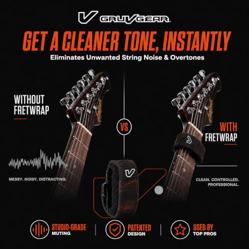 Image of Gruv Gear FretWraps Wood 'Walnut' String Muter 1-Pack, Small, Walnut Wood