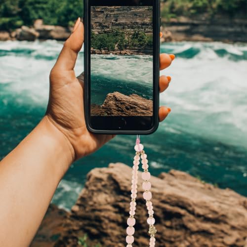 Accesorios para teléfono celular con cuentas detalladas y acabado UKCOCO 6