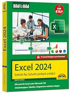 Excel 2024 Bild für Bild erklärt: Komplett in Farbe. Ideal für alle Einsteiger, Umsteiger und auch Senioren - auch für Excel 365 im Office-Abo geeignet