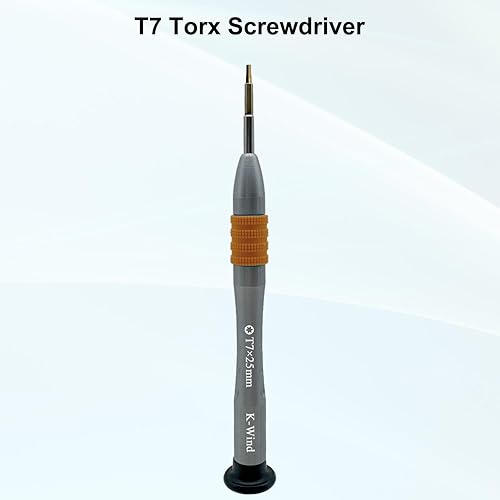 Miniatura 2 de Destornillador Torx T7, destornillador Torx T7, cabeza de acero de alta aleación S2, punta magnética, tapa giratoria, agarre antideslizante,