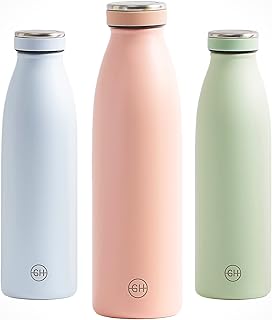 B2DO for GH Borraccia Termica 500ml Punch alla pesca| Bottiglia d'Acqua Acciaio Inox Thermos| Bottiglia per Acqua Isolamento Sottovuoto| Doppia parete isolato | Termica bottiglia Senza BPA