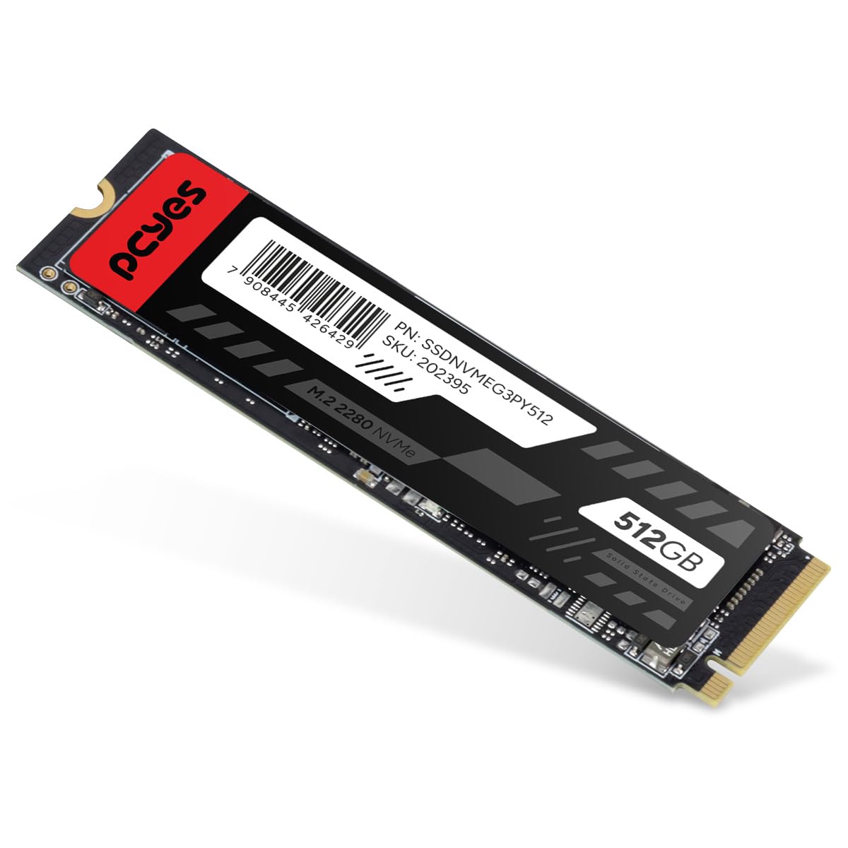 SSD PCYES M.2 2280 NVME PCIE 3.0X4 512GB - LEITURA 2200MB GRAVACAO