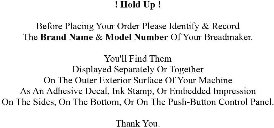 Belt for Breadman Bread Maker Model TR845