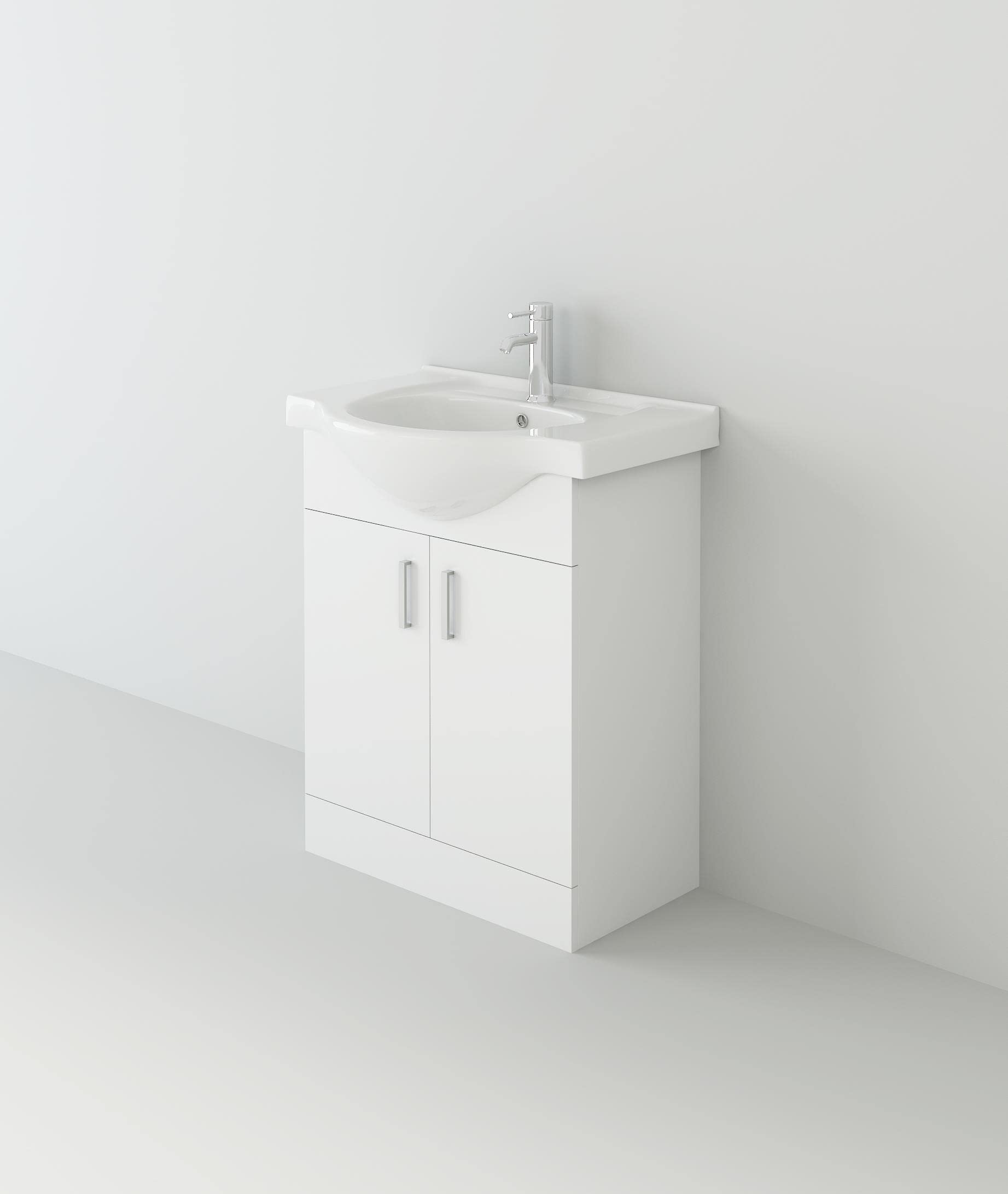 Buy VeeBath Linx Bathroom Vanity Basin Sink Unit High Gloss