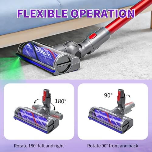 Cabezal de alto par Dyson V10 V11 V15 con luces LED integradas 6