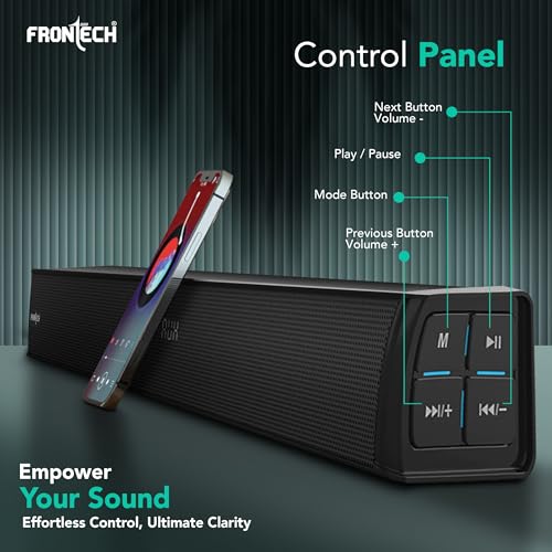 Image of FRONTECH EchoMax-262 | 2.1 Channel Soundbar with Subwoofer | 265W Output | BT 5.3 /HDMI /Optical /USB & AUX Connectivity (SW-0262)
