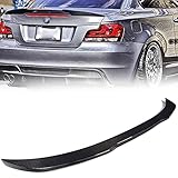 YUCSS Autozubehör Kohlefaser Spoiler Auto Spoiler Fit für Die 1-Serie E82 2007 2008 2009 2010 2011 2012 2013