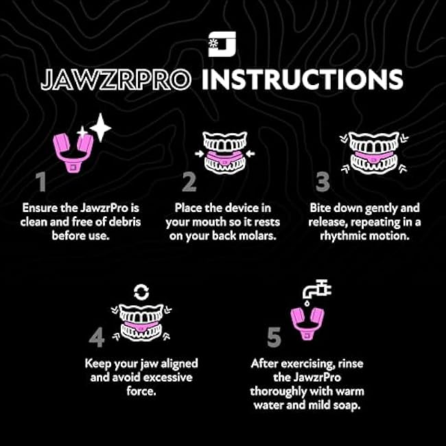 JawzrPro Jaw Exerciser for Women, Double Chin Reducer, Face Toner Jawline Sculptor for Women, Jaw Shaper and Neck Exerciser'