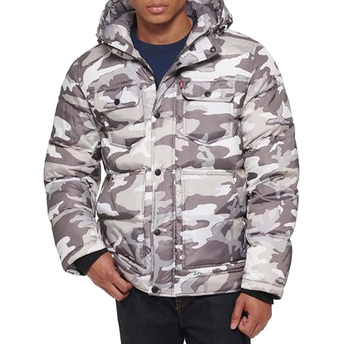 Image of Levi's Men's Performance Hooded Puffer Trucker Jacket (Regular & Big & Tall Sizes)