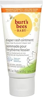 Burt's Bees Baby Bee 100% Natural Diaper Rash Ointment, 3 Ounce Tube (Pack of 3)