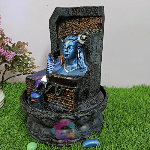 Image of Decorative Water Fountain for Home Decor, Office, Indoor & Outdoor, Garden, Puja Room, Vaastu, Reception, Spa, Gifting. (Adiyogi UR - 046)