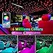 Twinkle & Meteor Starlight Headliner Kit for Car 0.03in x 9.8ft 750 Strands for Ambient Interior Decor 16W RGBW Fiber Optic Star Light Engine, 200 White Shooting Stars