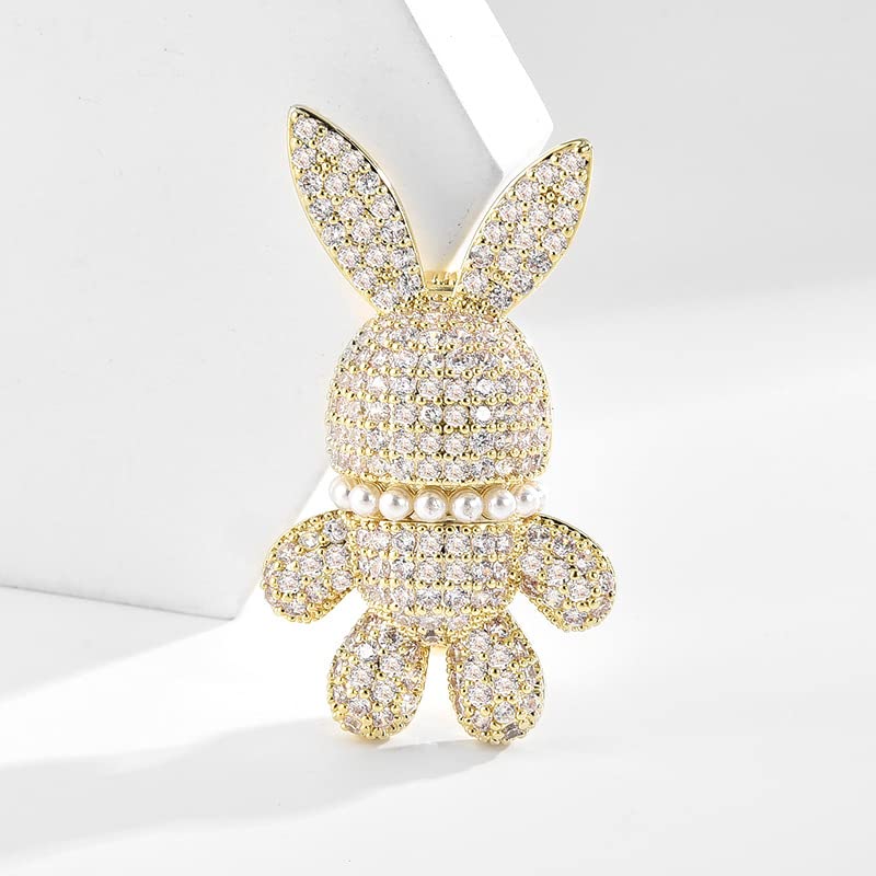 Image of Austrian Crystal Brooch Sparkling Rhinestone Brooch 18k Gold-Plated Birthstone Lapel Pin Jewelry Birthday Gifts for Women