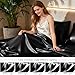 Love's cabin Satin Queen Sheets Set - 4 Piece Black Silky Bed Sheets Set with Deep Pocket, Luxury Silk Feel Satin Queen Size Sheet Set (1 Flat Sheet,1 Fitted Sheet,2 Pillow Cases)