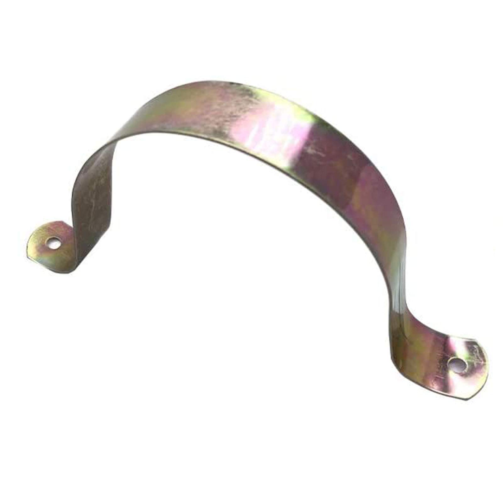 10 Pcs 2.5 Inch Rigid Pipe Straps - Heavy Duty Iron U-Bracket Clamps For Securing Plumbing Pipes