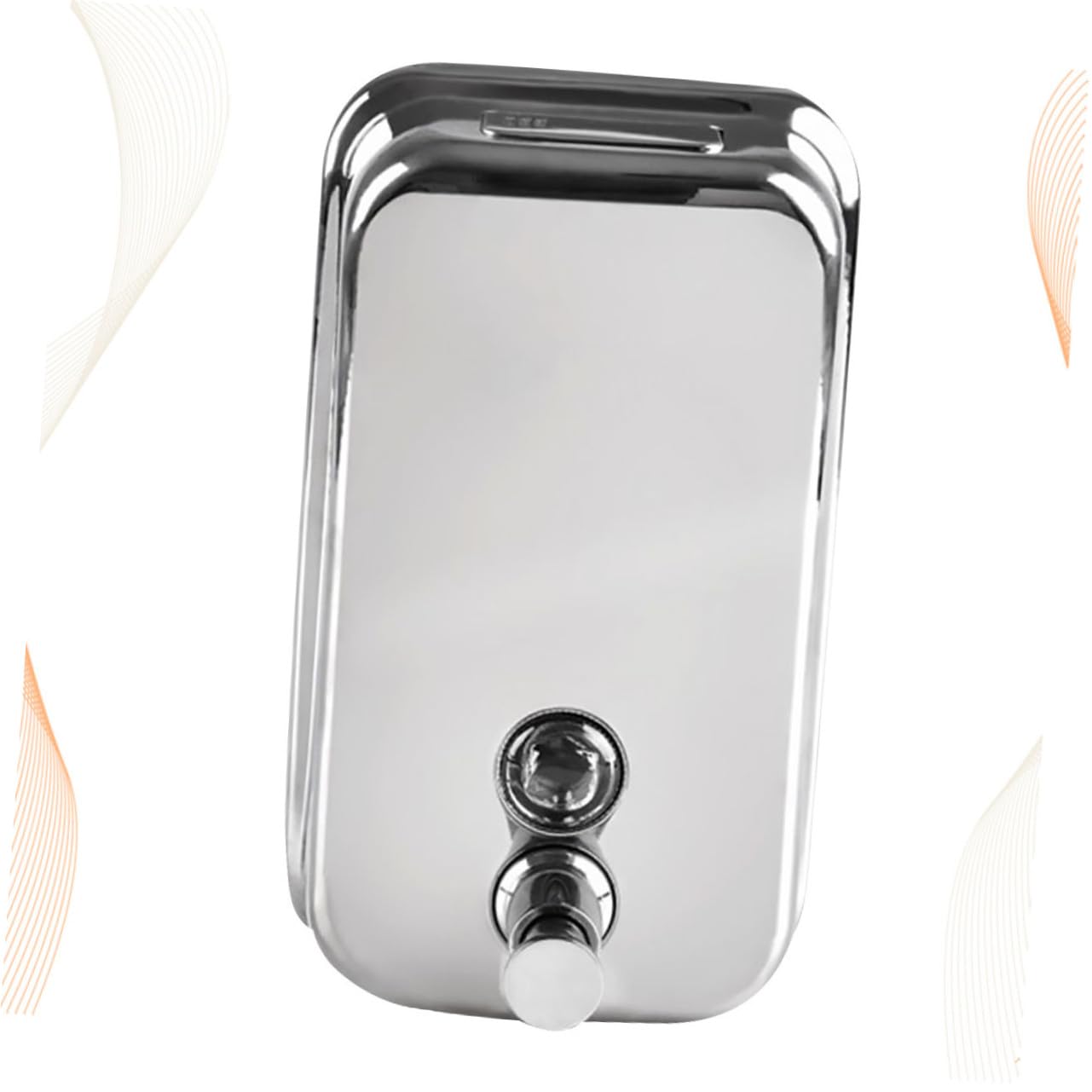 Dispenser di Sapone Liquido da Parete 1000ml in Acciaio Inox | Argento, Ricaricabile, per Crema e Balsamo, per Bagno Domestico e Toilette Pubblica